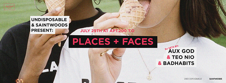 Undisposable & Saintwoods Present: Places + Faces