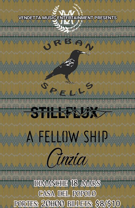 Urban Spells, Still Flux, A Fellow Ship, Cinzia