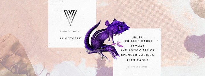 URUBU b2b Alex Babst / Prymat b2b Bamao Yende / Spencer Zabiela