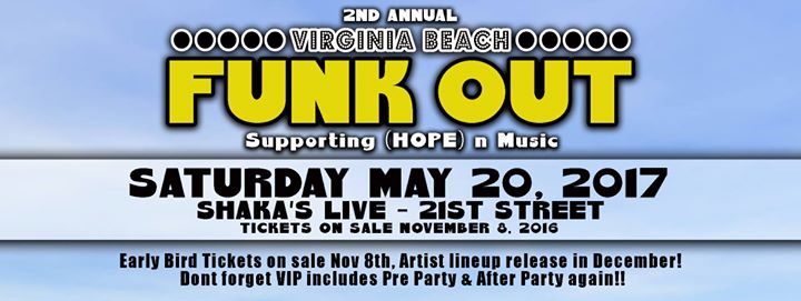 VA Beach Funk Out (2nd Annual) at Shakas Live