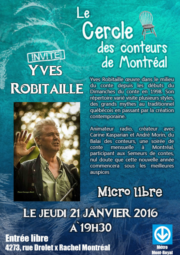 Veillée du Cercle des Conteurs de Montréal