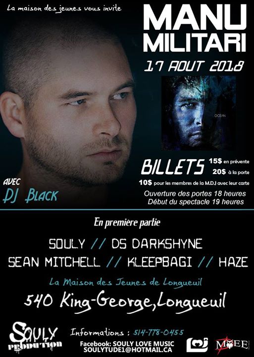 Venez passer une soirée avec Manu Militari et ses invités