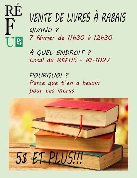 Vente De Livres À Rabais!