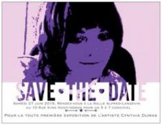 Vernissage de Cynthia Dumas