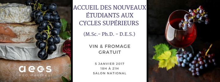 Vin et fromage des nouveaux étudiants de l'AECS