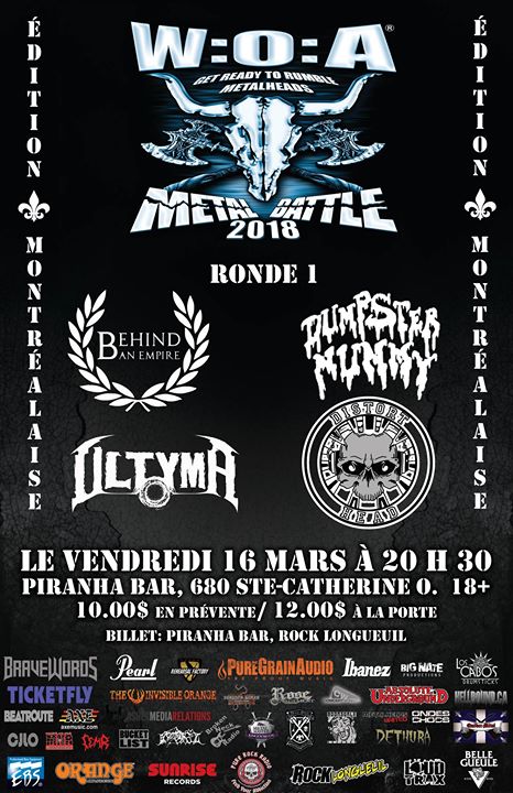 Wacken Metal Battle Canada - Montréal Ronde 1