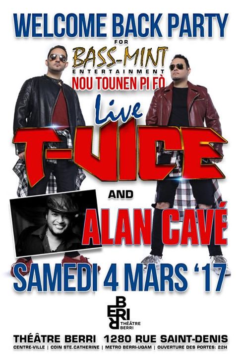 WELCOME BACK Party avec T-VICE & ALAN CAVÉ