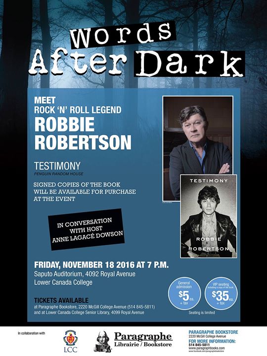Words After Dark with Robbie Robertson