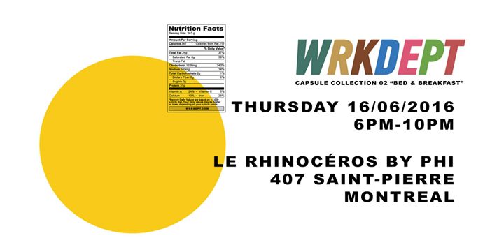 Wrkdept Capsule 02 Launch x Le Rhinocéros by Phi