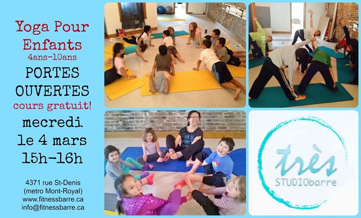 YOGA POUR ENFANTS GRATUIT! Semaine de relâche - FREE KIDS YOGA CLASS! March Break