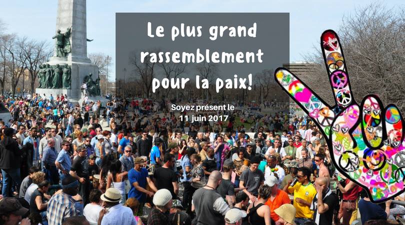Le plus grand rassemblement pour la paix à Montréal