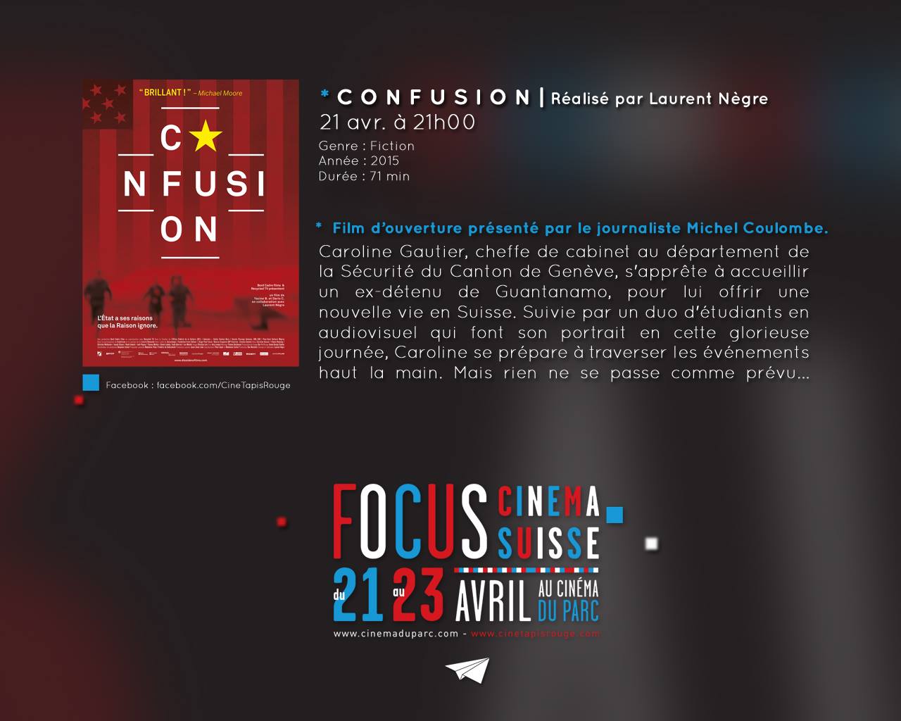Focus Cinéma Suisse - Confusion de Laurent Nègre