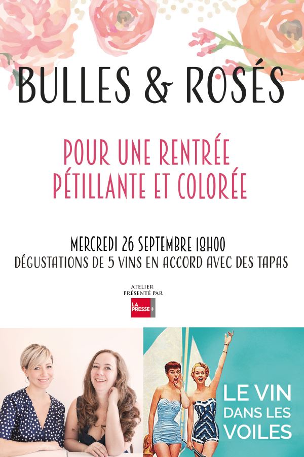 Atelier dégustation : Bulles et Rosés - Pour une rentrée pétillante et colorée!