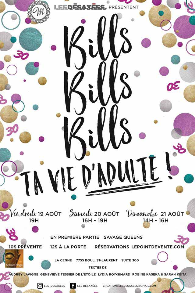 Bills, bills, bills ta vie d'adulte!
