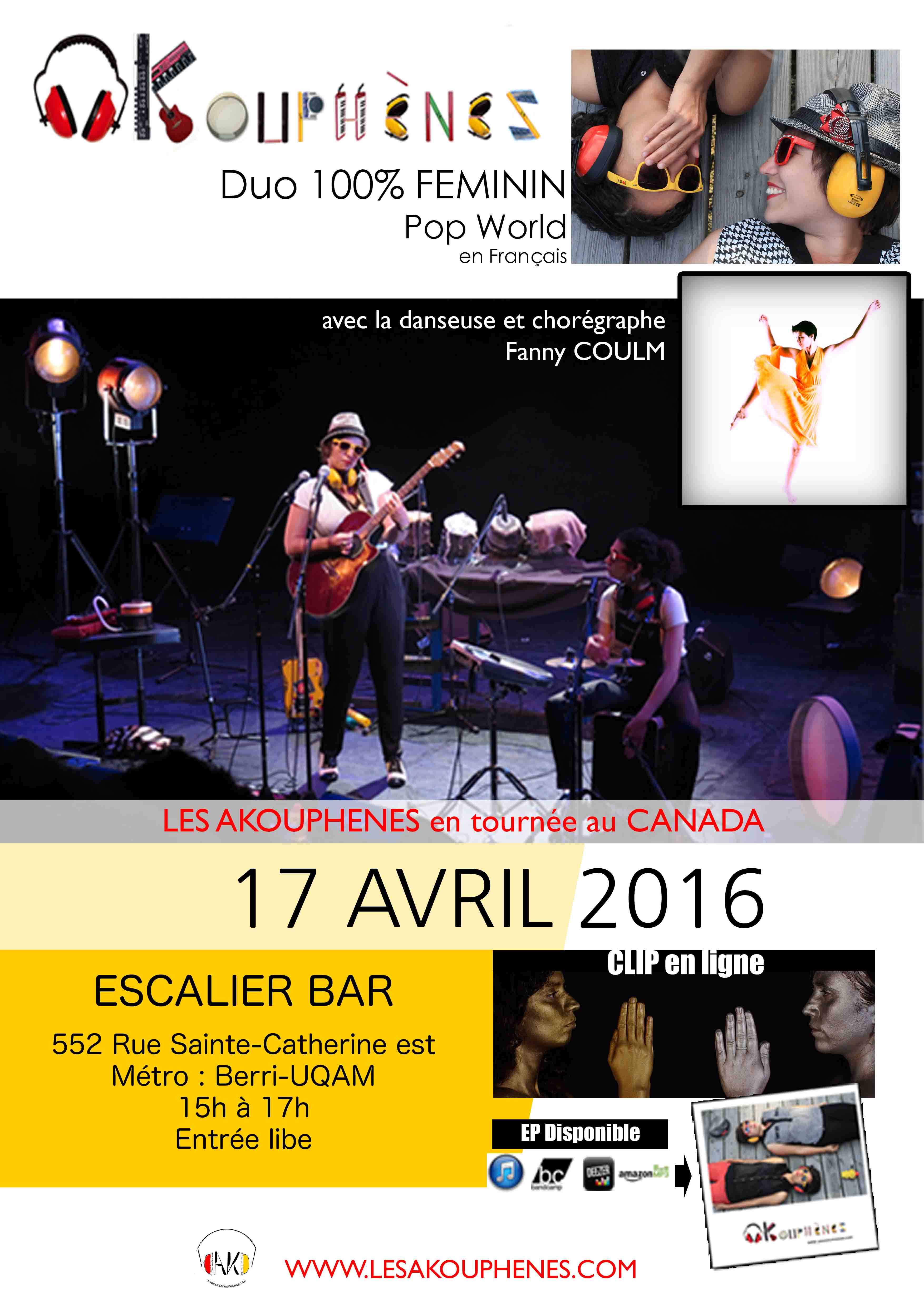 LES AKOUPHENES : Duo 100% Féminin de Paris + Danseuse