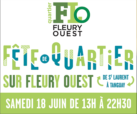 Fête annuelle de quartier sur la rue Fleury Ouest