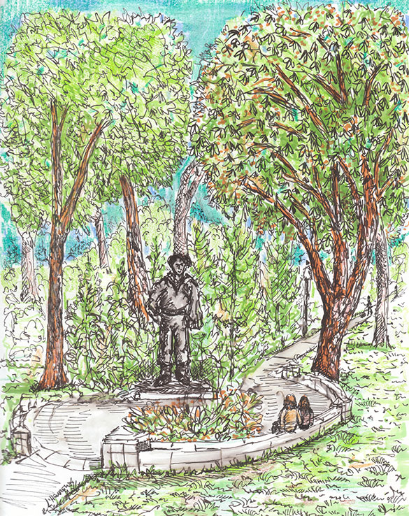 Exposition : Au pas des arbres du parc La Fontaine