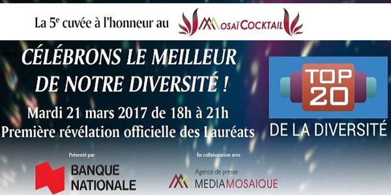 MosaïCocktail: le "Prestigieux cocktail de la Diversité" - 5e TOP20