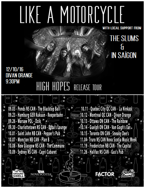 Like A Motorcycle / Release Tour w/ The Slums + Downtown Fiasco