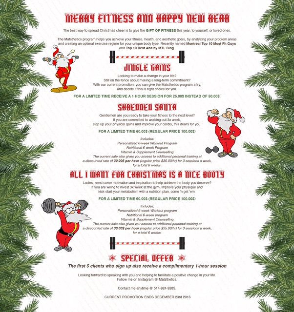 MERRY FITNESS AND HAPPY NEW REAR