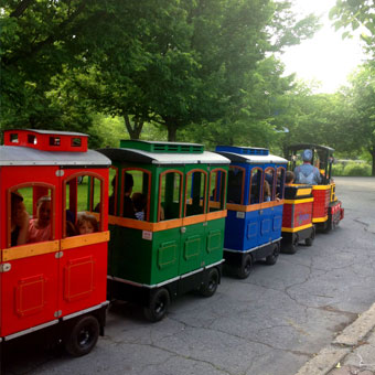 Le mini-express du parc La Fontaine