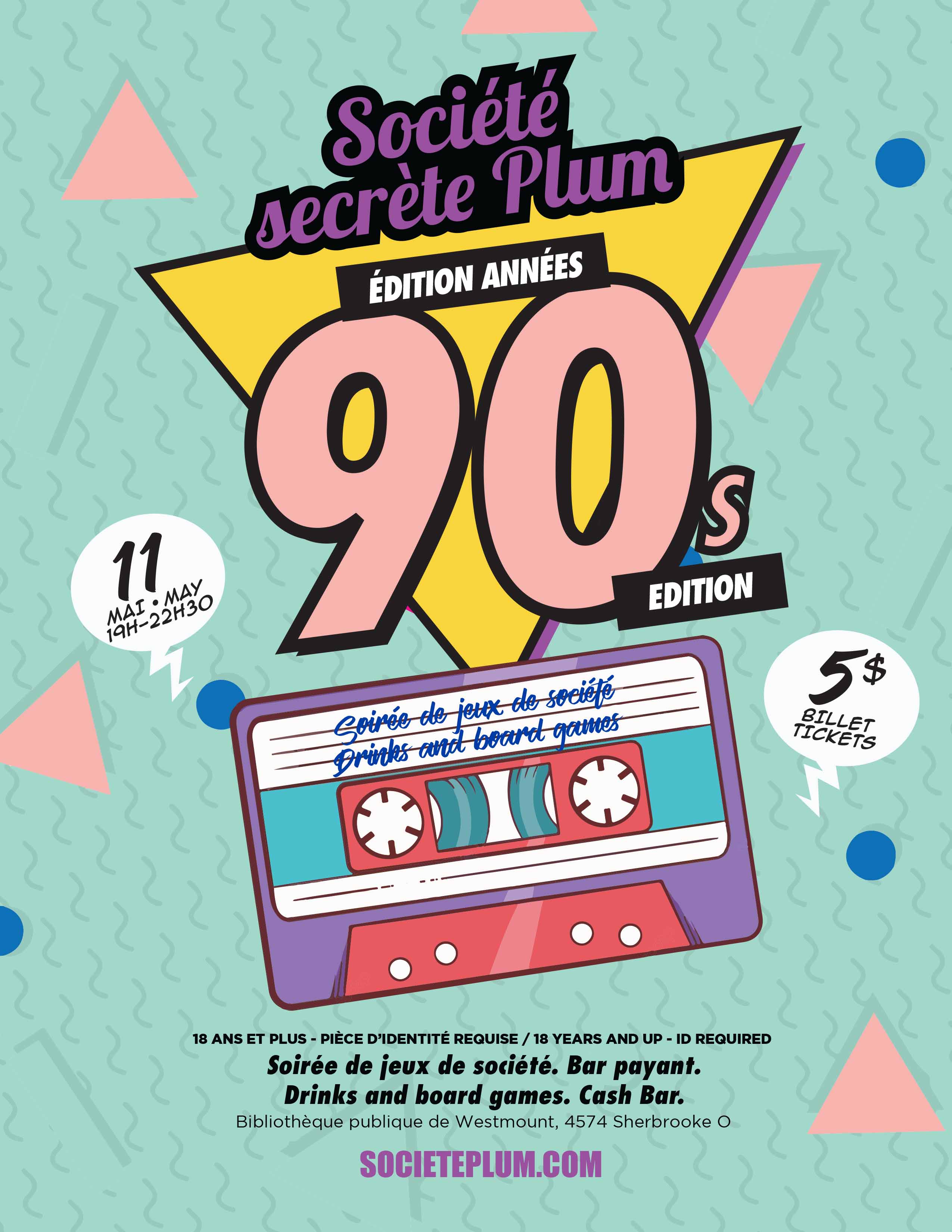 Soirée de jeux (18+) - édition années 90