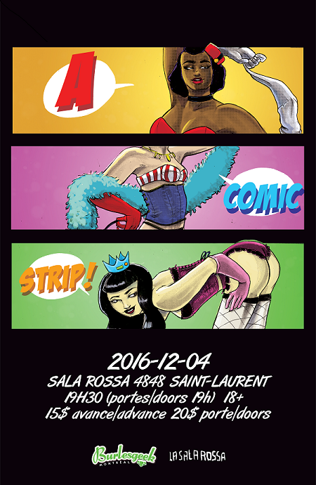 BurlesGeek Montreal: Hommage burlesque à la Bande dessinée