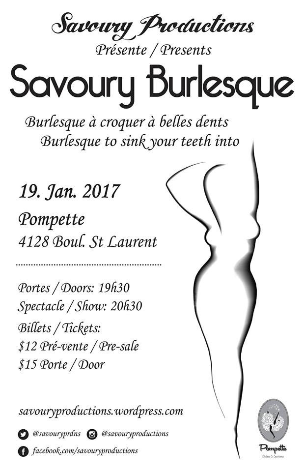Savoury Productions présente: Savoury Burlesque