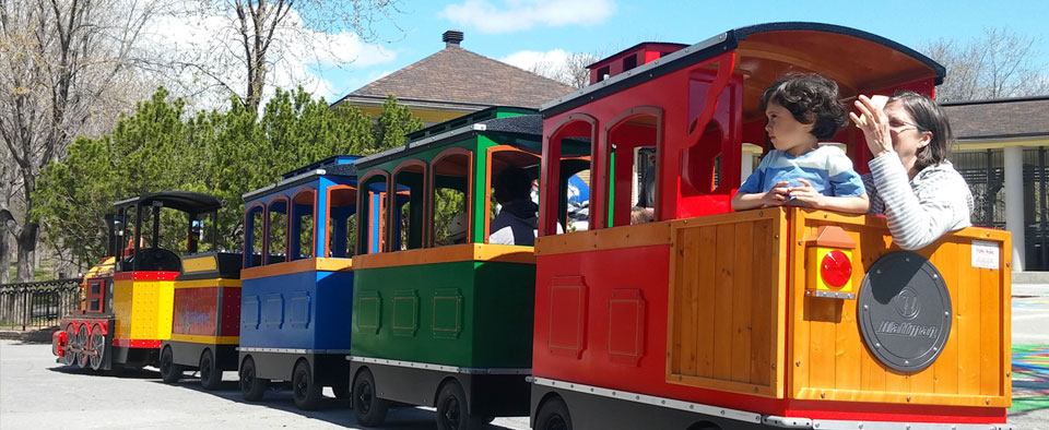 Le mini-express du parc La Fontaine