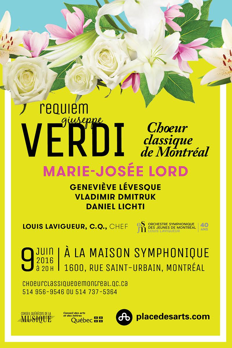 Choeur classique de Montréal, Messa da Requiem de Verdi