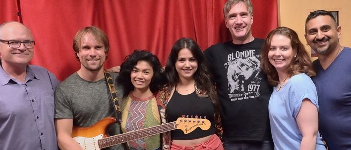 Bruce, Brandon, Belinda, Sintja, Phil, Vanessa, and Neel