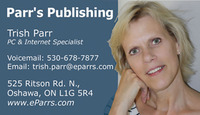 A great web designer: Parr's Publishing, Oshawa, Canada
