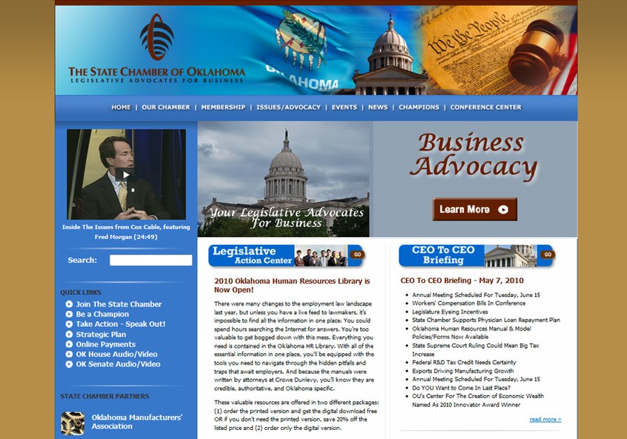 A great web design by The Worx, Oklahoma City, OK: 