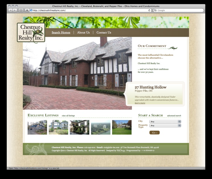 A great web design by Stream 9, Cleveland, OH: Website, Other, Real Estate
, PHP
