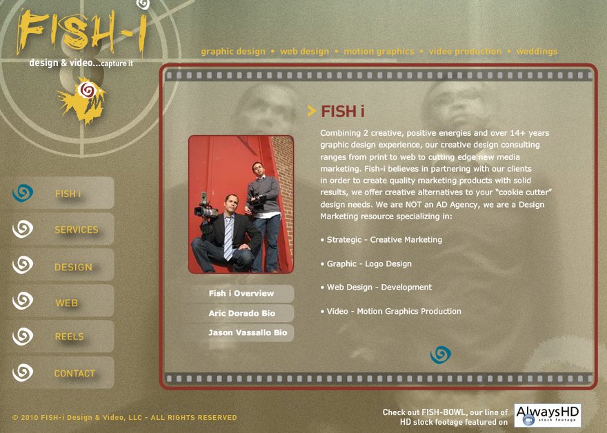 A great web design by Fish-i Design & Video, LLC, Chicago, IL: 