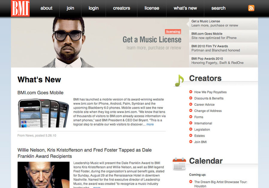 A great web design by Eric Miller Design, New York, NY: 