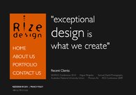 A great web design by Rize Design, Canberra, Australia: 
