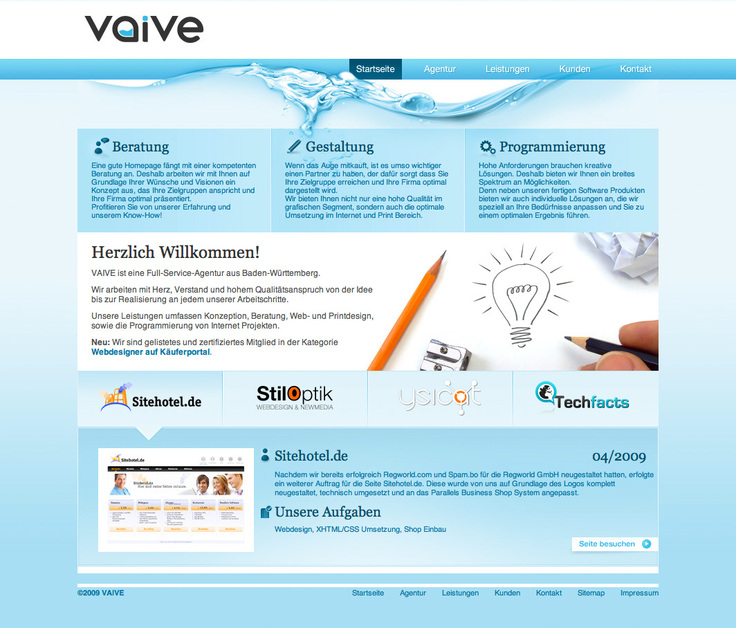 A great web design by VAIVE, Uehlingen, Germany: 
