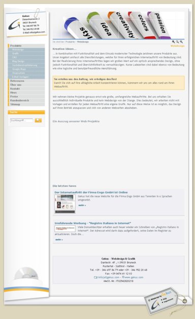 A great web design by Gekus, Bruneck, Italy: 