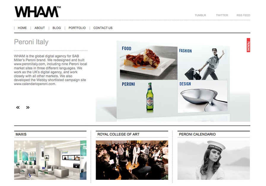 A great web design by The Wham Agency, London, United Kingdom: 