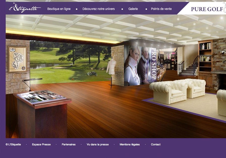 A great web design by Planete3W, Paris, France: 