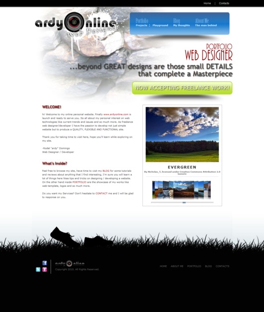 A great web design by ardyonline.com, Manila, Philippines: 