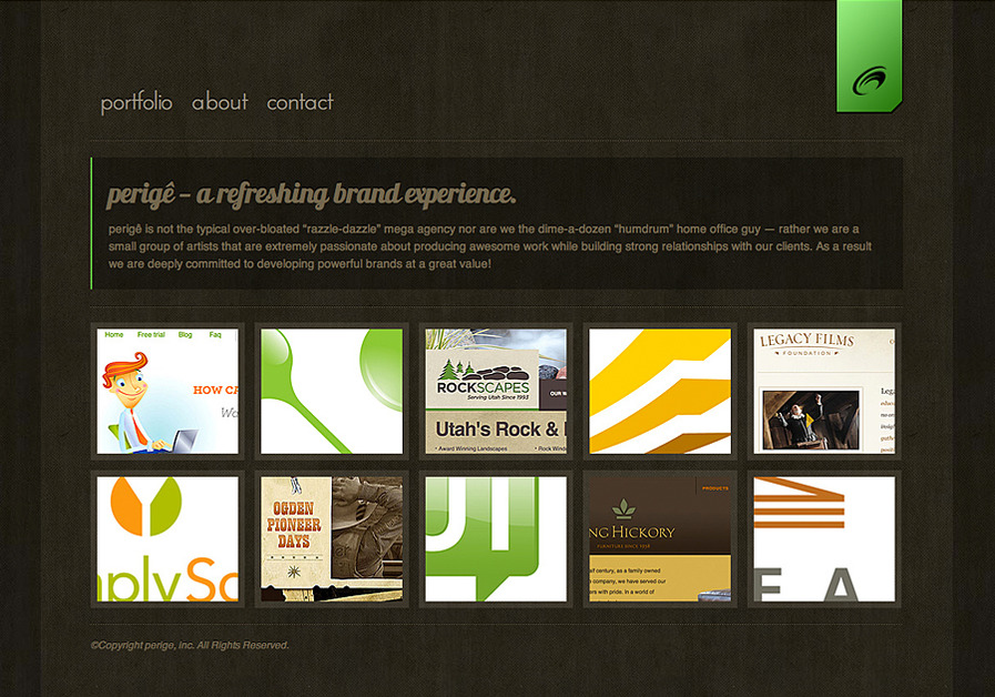 A great web design by perigê, Salt Lake City, UT: 