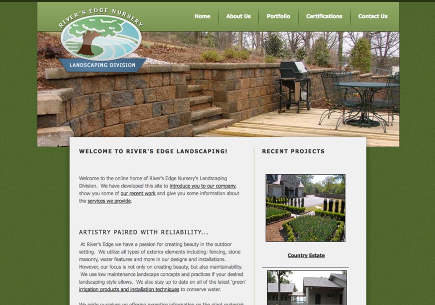 A great web design by Top Hat Websites, Greenville, SC: 