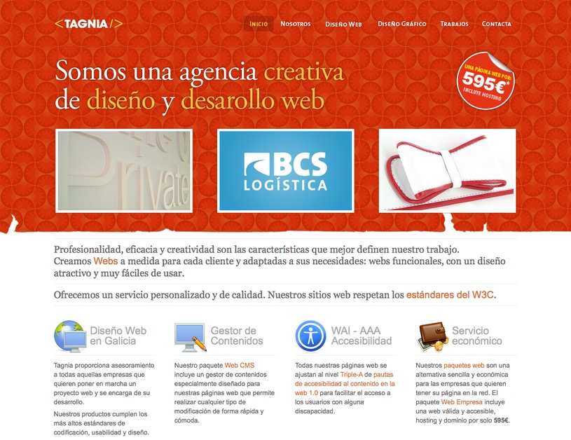 A great web design by Tagnia, A Coruna, Spain: 
