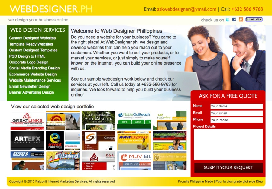 A great web design by WebDesigner.ph, Makati, Philippines: 