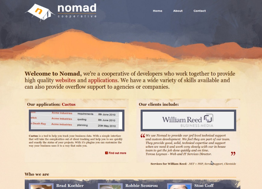 A great web design by Nomad, Norwich, United Kingdom: 