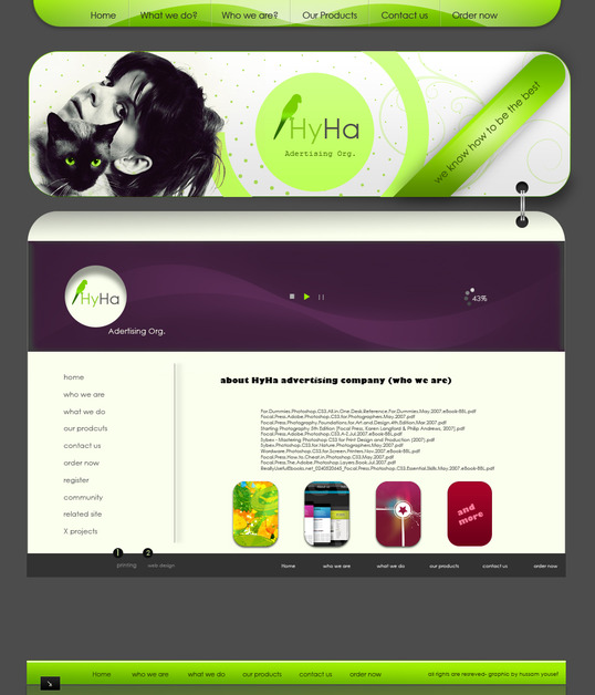 A great web design by web and graphic design, Gaza, Israel: 