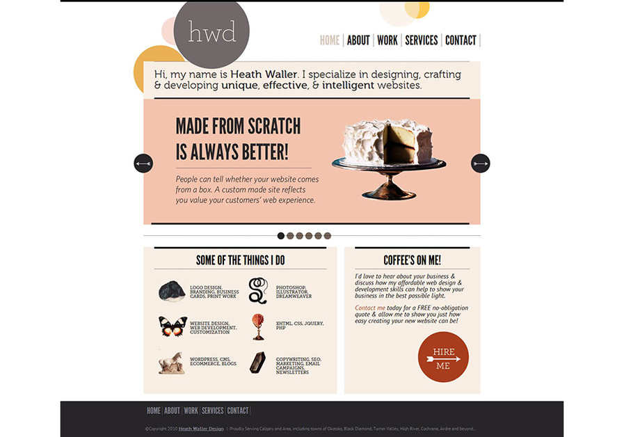 A great web design by Heath Waller Design, Calgary, Canada: 