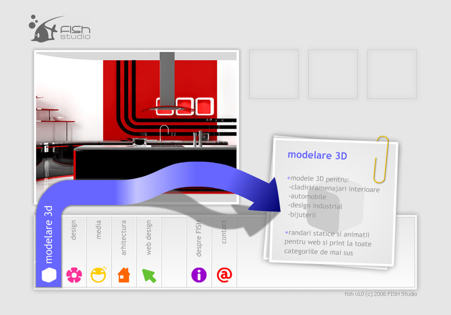 A great web design by FISH studio, Bucharest, Romania: 